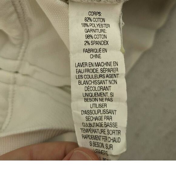 Womens LL Bean Full Zip Hoodie Sweatshirt Size S Regular White Logo - Picture 7 of 9